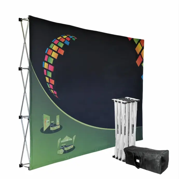 Banner Wall Display - Curved and Straight Designs Available Professional banner wall display for trade shows and exhibitions