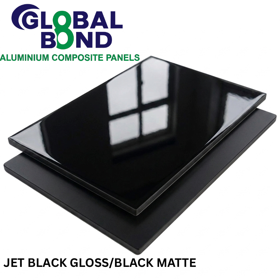 G / M JET BLACK - 3mm; Skin-0.12mm; 2440X1220; 2440x1220mm