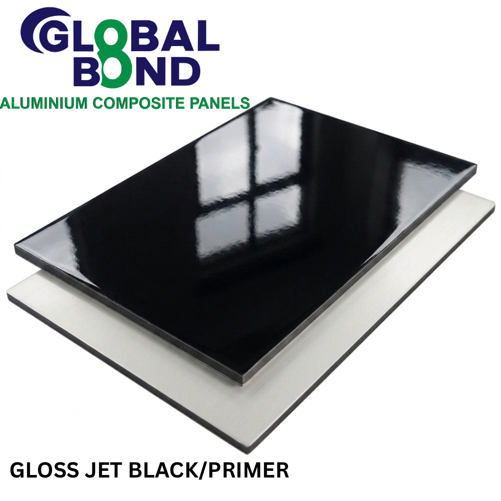 GLOSS JET BLACK / PRIMER - GLOBAL BOND - 3mm; Skin-0.3mm; 3050x1500mm