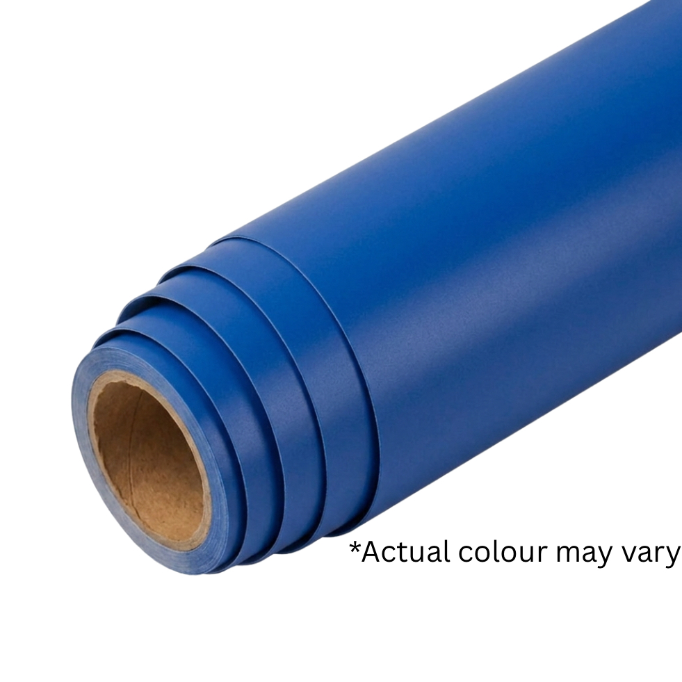 CUT OUT - MATTE GENTIAN BLUE VINYL - 1.22 x 50 mtr