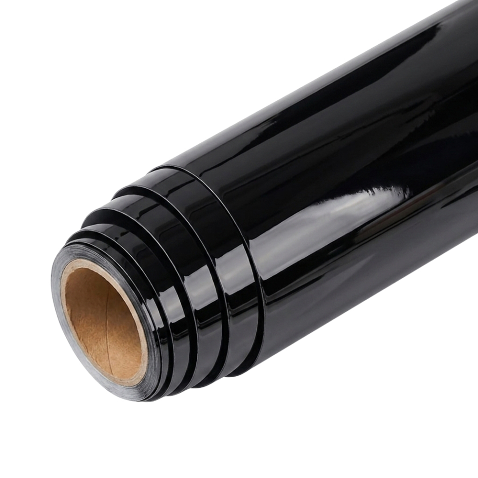 CUT OUT - GLOSS BLACK VINYL - 0.61 X 50 MTR
