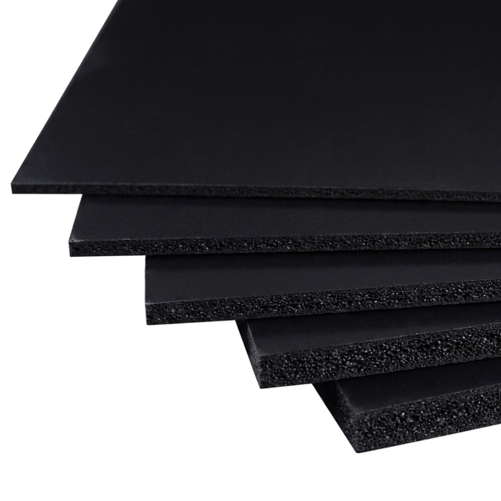 PVC FOAM SHEET 3MM BLACK - 1220 X 2440