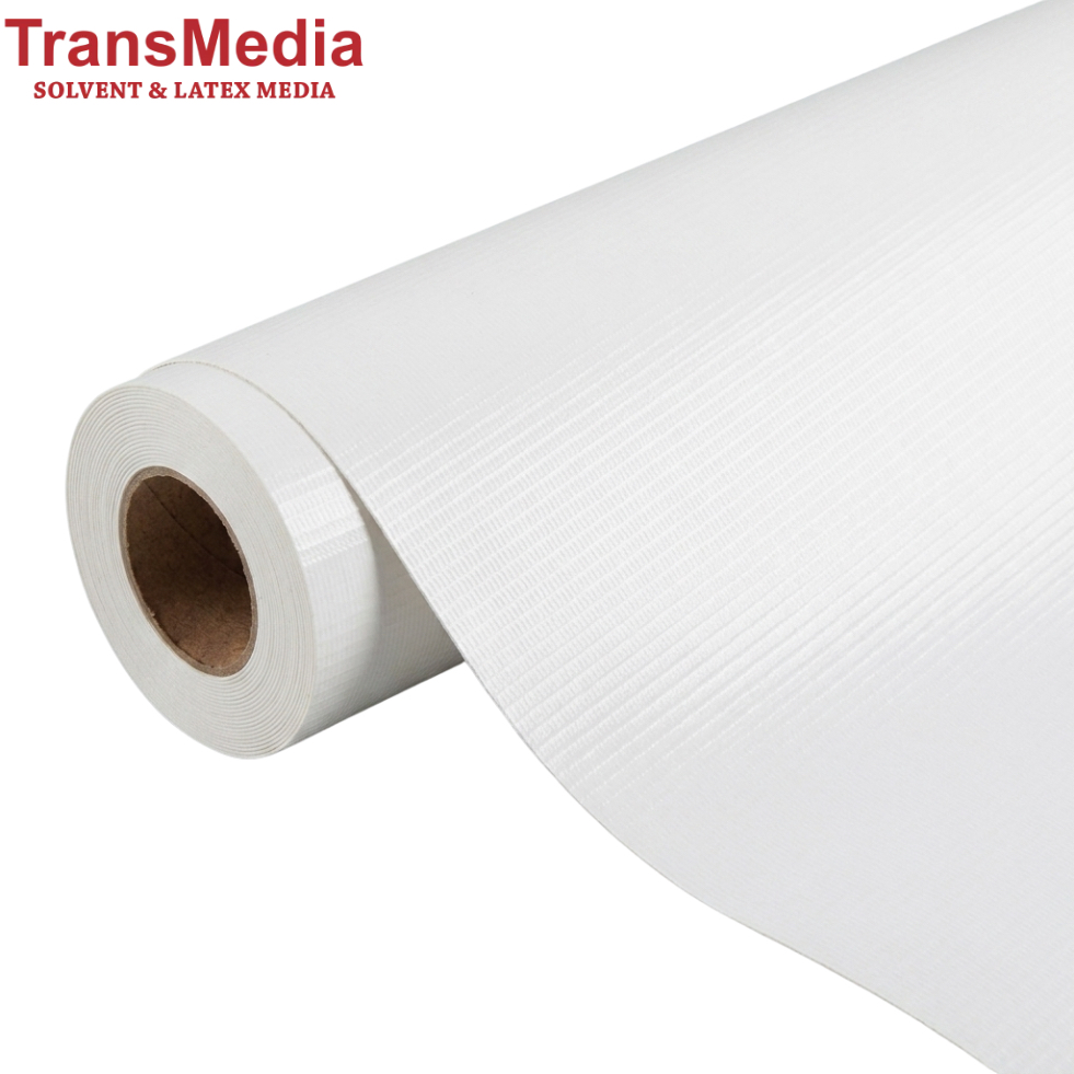 PVC LAYFLAT - WHITE BACK - MATTE ; 1.80Mtr wide  ; 510 gsm