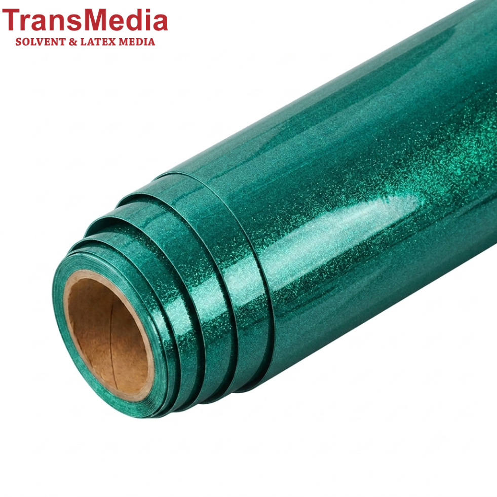 REFLECTIVE VINYL (TM 3204) - GREEN - 1.22mtr x 45.70mtr