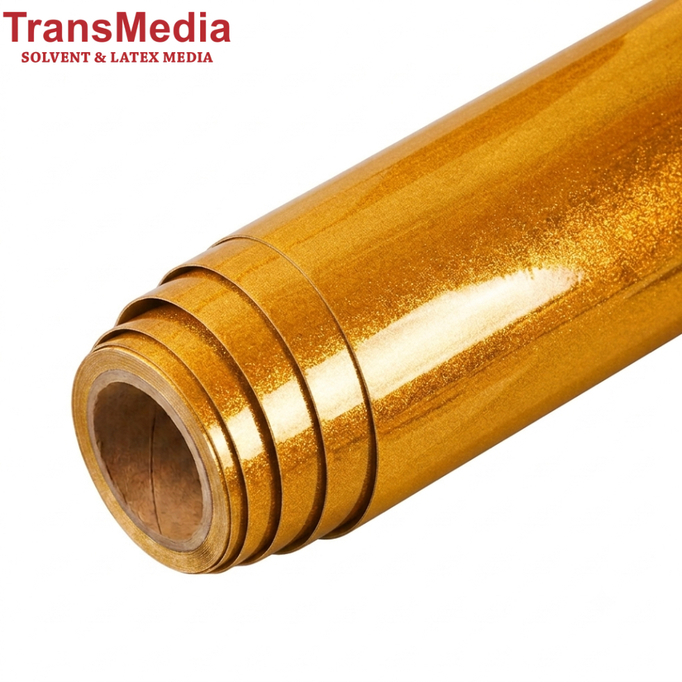 REFLECTIVE VINYL (TM 3202) - YELLOW - 1.22mtr x 45.70mtr
