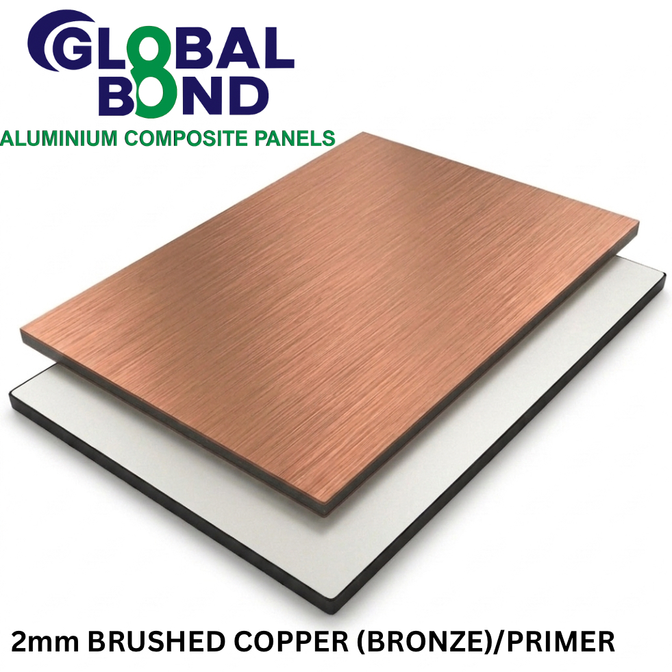 BRUSHED BRONZE/ PRIMER - GLOBAL BOND ; 2MM, SKIN-0.12, 2440X1220MM