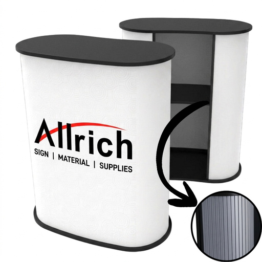 PROMOTION COUNTER-C (BLACK TOPS) - 90cmH x 90cmW