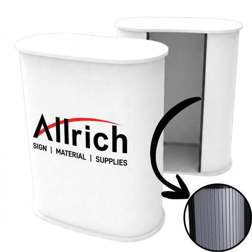 PROMO COUNTER-C (WHITE TOPS) - 90cmH x 90cmW